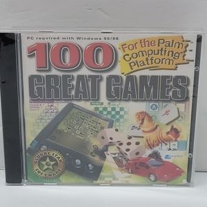 Rare Vintage Sealed 100 Great Games For The Palm Computing Platform Global Star.